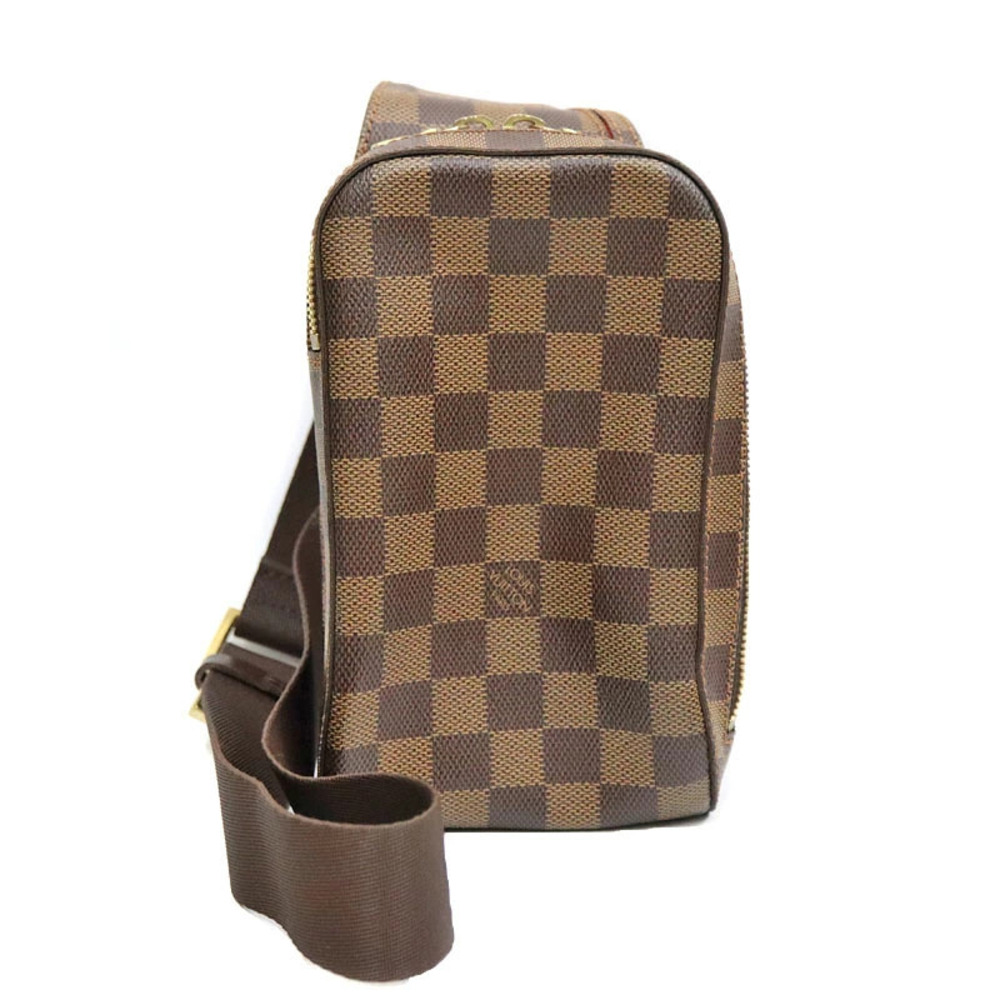 LOUIS VUITTON Geronimos Body Bag Damier Canvas Ebene Brown LV